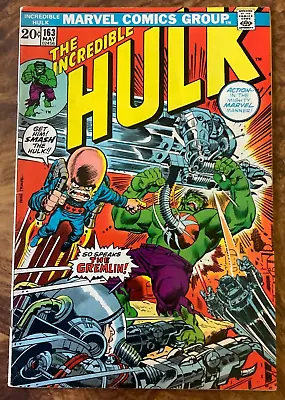 Buy Incredible Hulk 163 1973 VF 1st Gremlin Herb Trimpe Steve Englehart Marvel Comic • 24.13£