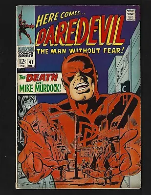 Buy Daredevil #41 FN+ Colan Exterminator Unholy Three Cat-Man Bird-Man Ape-Man Foggy • 13.85£