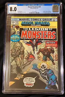 Buy 1976 Marvel Premiere #28 CGC 8.0 Off White To White Pages 1st Legion Of Monsters • 159.90£