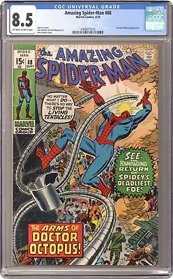 Buy Amazing Spider-Man #88 CGC 8.5 1970 4369077016 • 197.83£