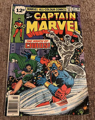 Buy Captain Marvel No 61 ,marvel  Comic 1978 • 1.50£