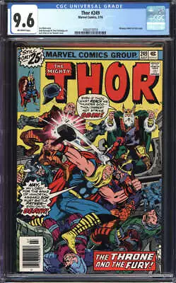 Buy Thor #249 Cgc 9.6 Ow Pages // Marvel Comics 19776 • 71.49£