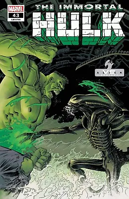 Buy Immortal Hulk #43 Shalvey Marvel Vs Alien Variant 2021 020923 • 7.70£