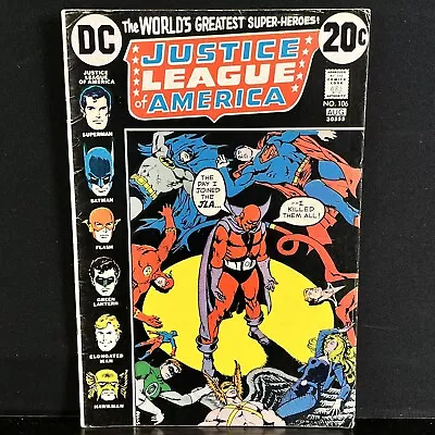 Buy Justice League Of America 106  Red Tornado Returns  1973  VGC DC Comic • 14.48£