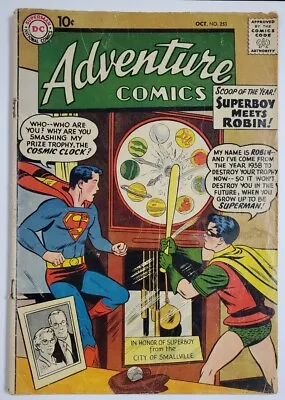 Buy Adventure Comics #253 Key Issue 1st Meeting Of Superboy And Robin • 40.16£