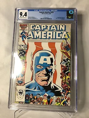 Buy Captain America #323 CGC 9.4 1st JOHN WALKER Falcon Winter MARVEL COMIC Comics • 79.29£