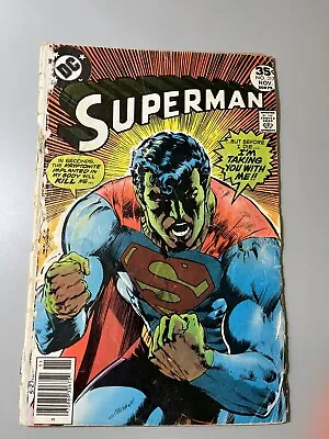 Buy Superman #317 (1977) NEWSSTAND 🔑 Classic Cover Art Neal Adams ***LOW—GRADE*** • 3.96£