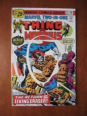 Buy MARVEL TWO-IN-ONE #15 THING & MORBIUS Comic Book 1976 MVS Intact Mid-High Grade • 8£