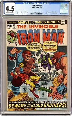 Buy Iron Man #55 CGC 4.5 1973 3998549005 1st App. Thanos • 567.43£
