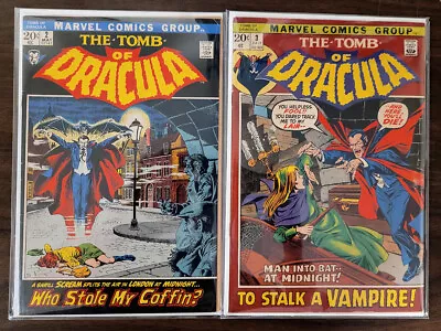 Buy Tomb Of Dracula 1972 #2 & #3 1st Rachel Van Helsing F/VF Mylar Sleeves • 79.05£