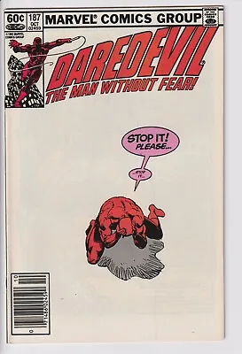 Buy DAREDEVIL 187 NM 9.4 9.6 Newsstand Version NON-CIRCULATED Marvel Comics • 28.07£