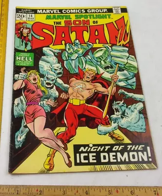 Buy Marvel Spotlight #14 Son Of Satan Comic Book F/VF 1970s Ice Demon • 14.94£
