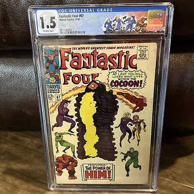 Buy Fantastic Four 67 CGC 1.5 Custom Label 1st Him (Warlock) • 67.04£
