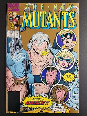 Buy The New Mutants #87 - 2nd Print Gold Cover -1st App Of Cable (Marvel 1990) VG/FN • 2.21£