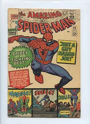 Buy Amazing Spider-Man #38 1966 (GD/VG 3.0)(Clipped Cover) • 39.53£