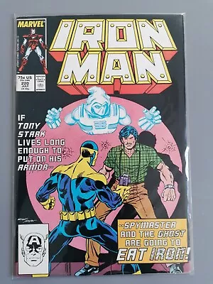 Buy Ironman #220 Vol1 Marvel Comics Ghost Apps July 1987 • 4.50£
