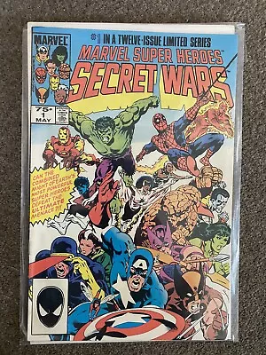 Buy Marvel Super Heroes Secret Wars 1 Rare Second Printing (1984,Shooter/Zeck) • 60£