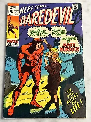 Buy Daredevil #57 - Buy 3 For Free Shipping! (Marvel, 1969) AF • 10.62£