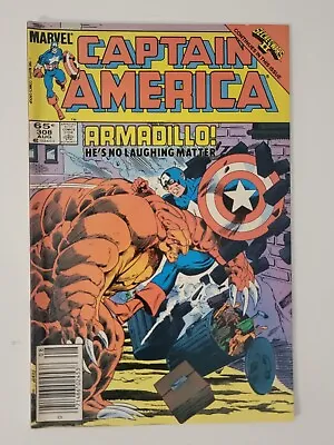 Buy Captain America #308 Marvel Comics 1985 Newsstand Variant 1st App Armadillo • 1.44£