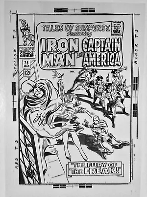 Buy IRON MAN  TALES OF SUSPENSE 75  GENE COLAN  CLASSIC 1960s COVER ART TRANSPARENCY • 157.63£
