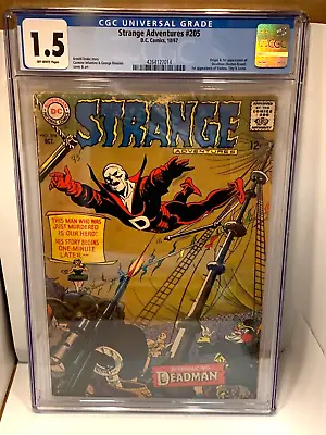Buy Strange Adventures #205 Dc Comics 1967 1st Appearance Deadman Cgc 1.5 Silver Age • 238.99£