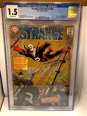 Buy Strange Adventures #205 Dc Comics 1967 1st Deadman Cgc 1.5 Pr Silver Age Key • 236.61£