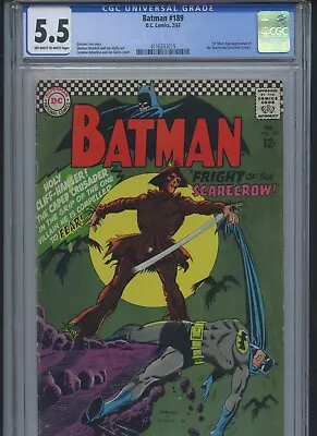 Buy Batman #189 1967 CGC 5.5 • 395.30£