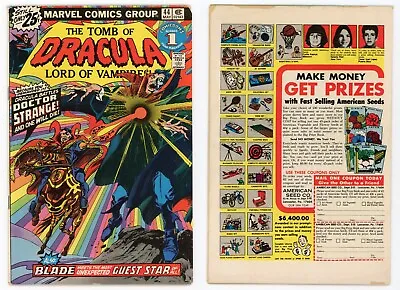 Buy Tomb Of Dracula #44 (VG 4.0) 1st Doctor Strange Meeting + 1st Blade & HKing 1976 • 16£