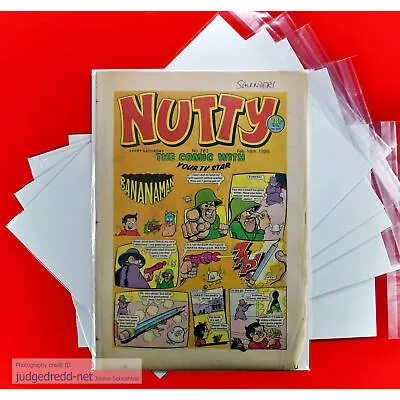 Buy Nutty No 262 Bananaman Comic 16 2 1985 UK + Comic Bag And Board (Lot 620 # • 8.50£