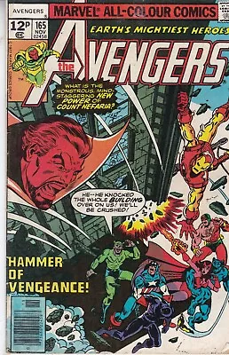 Buy Marvel Comics Avengers Vol. 1 #165 November 1977 Fast P&p Same Day Dispatch • 19.99£