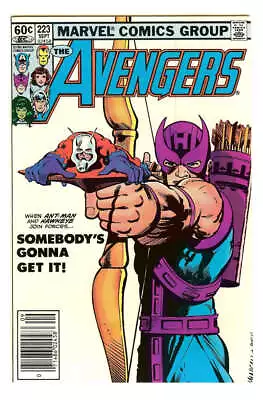 Buy Avengers #223 7.5 // Newsstand Edition - Ed Hannigan Cover Marvel Comics 1982 • 24.82£