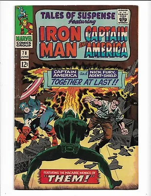 Buy Tales Of Suspense 78 - Vg/f 5.0 - Iron Man - Captain America - Nick Fury (1966) • 30.42£