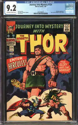 Buy Journey Into Mystery #124 Cgc 9.2 Ow/wh Pages // Marvel Comics 1966 • 284.97£