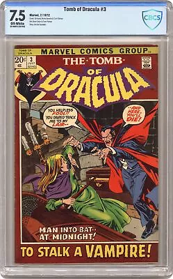 Buy Tomb Of Dracula #3 CBCS 7.5 1972 23-0AF5128-043 • 170.74£