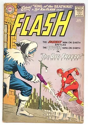 Buy Flash 114 Infantino CAPTAIN COLD Proposes To Iris! Kid Flash 1960 DC Comics N447 • 99.29£
