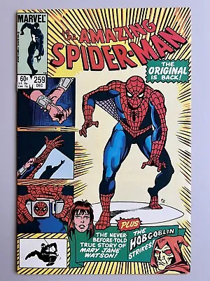 Buy Amazing Spiderman #259 , VF+ , The Hobgoblin Is Back In Business. • 18.50£