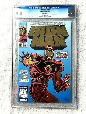 Buy Iron Man #290 Marvel March 1993 CGC 9.8 Mint/near Mint WHITE Pages Free Reader • 219.87£
