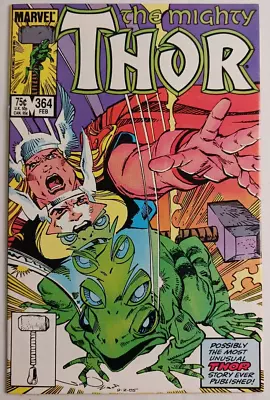 Buy The Mighty Thor #364 ~ MARVEL 1986 ~ DIRECT EDITION ~ WP ~ Thor Becomes A Frog!! • 32.13£