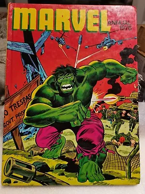 Buy UK Marvel Annual 1976 Hulk, Submariner, Silver Surfer, Spidey. Some Loose Pages • 4£