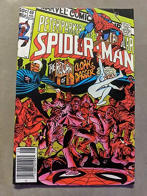 Buy The Spectacular Spiderman #69, Marvel Comics, 2nd Cloak And Dagger, 1982 • 15.99£