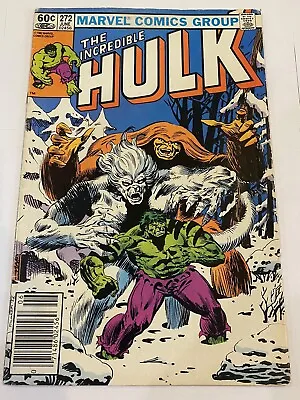 Buy (1982) The Incredible Hulk #272 - NEWSSTAND! 3RD APPEARANCE OF ROCKET • 10.23£