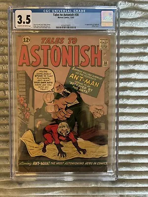Buy TALES TO ASTONISH #38 CGC 3.5 VG- OW PAGES 1st APP OF EGGHEAD  • 102.91£