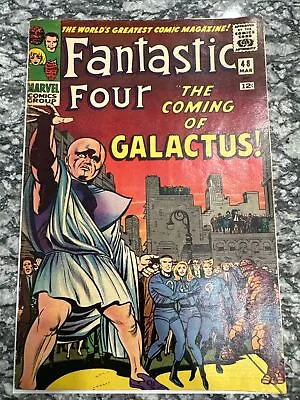Buy 1966 Marvel Comics Fantastic Four #48 Key 1st  Appearance Silver Surfer FineCond • 1,163.47£