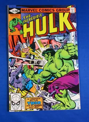 Buy Incredible Hulk Marvel Comic # 255 1980 Hulk Versus Thor Very Good Condition • 11.90£