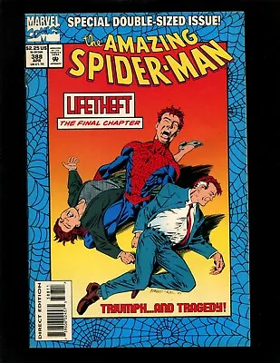 Buy Amazing Spider-Man #388 FN+ Giant Non-Foil Cover Chameleon Vulture Venom Solo • 3.95£