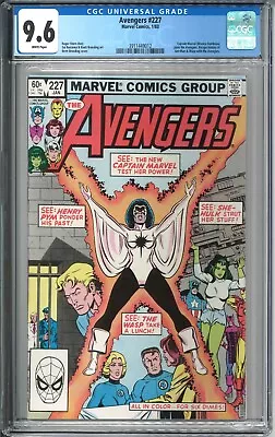 Buy Avengers #227 Marvel Comics 1983 CGC 9.6 WP Captain Marvel Monica Rambeau MCU • 109.48£