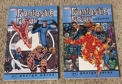Buy Fantastic Four Visionaries George Perez Vol 1 & 2 Marvel Comic TPB 164 165 166 + • 23.70£