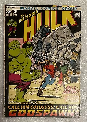 Buy Incredible Hulk #145 Origin Of Hulk Marvel Comic 1971 • 4.34£