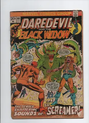 Buy Marvel Comics Daredevil And The Black Widow The Screamer #101 July 1973 • 2.36£