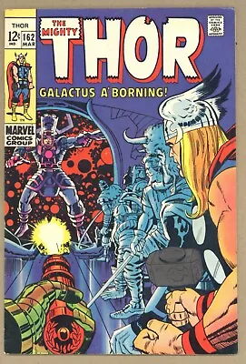 Buy Thor 162 (VF-) KIRBY Galactus! TANA NILE! Recorder! ODIN 1969 Marvel Comics X828 • 42.46£